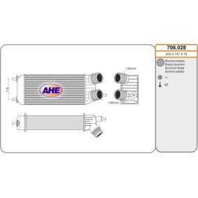 Köp Intercooler av AHE 706.028 till det låga priset 2253,80 kr