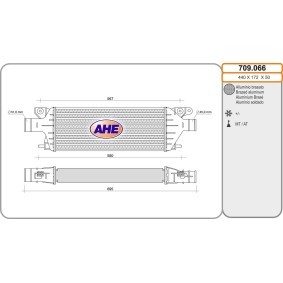 Köp Intercooler av AHE 709.066 till det låga priset 3208,54 kr