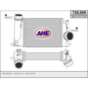 Kjøp Intercooler av AHE 720.009 til den lave prisen 2321,65 NOK