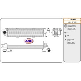 Köp Intercooler av AHE 723.061 till det låga priset 2620,47 kr