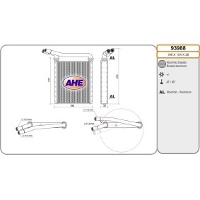 Acquista Scambiatore calore per riscaldamento abitacolo da AHE 93988 a buon mercato per soli 106,78 €