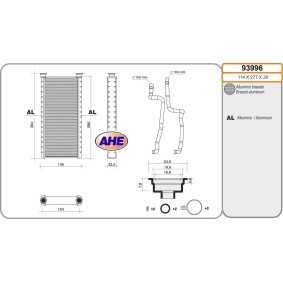 Acquista Scambiatore calore per riscaldamento abitacolo da AHE 93996 a buon mercato per soli 150,53 €