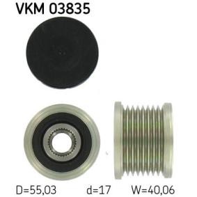 Achetez des Poulie roue libre, alternateur SKF VKM 03835 à prix pour 53,87 €