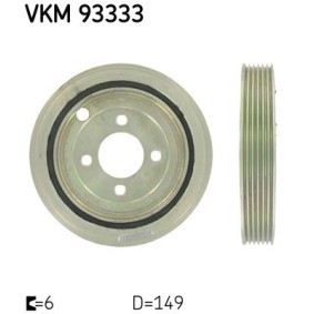 Achetez des Poulie damper (vilebrequin) SKF VKM 93106 à prix pour 240,99 €
