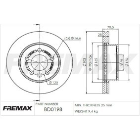 Bremsscheibe von FREMAX