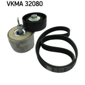 Achetez des Jeu de courroies trapézoïdales à nervures SKF VKMA 32080 à prix pour 40,16 €