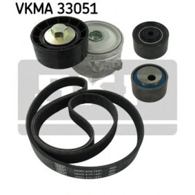 Achetez des Jeu de courroies trapézoïdales à nervures SKF VKMA 33051 à prix pour 384,01 €