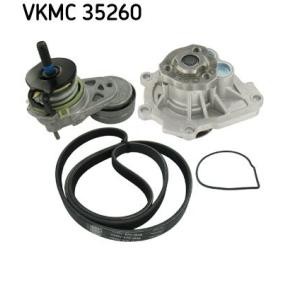 Achetez des Pompe à eau+Jeu de courroie trapézoïdale à nervures SKF VKMC 35260 à prix pour 132,09 €