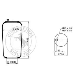 Kompressor, Luftfederung des Herstellers CONTITECH AIR SPRING - Originalware Artikelnummer: 4390 N1