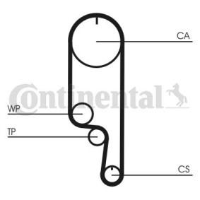 Achetez des Kit de distribution + pompe à eau CONTITECH CT1008WP2 à prix pour 92,27 €