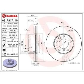 Comprar Disco de freno de BREMBO 09.A917.11 a bajo precio de 84,49 €