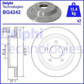 Osta Jarrulevy DELPHI:llä BG4242 edullisesti hintaan 59,85 €