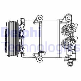Köp AC-kompressor av DELPHI CS20553 till det låga priset 4052,37 kr