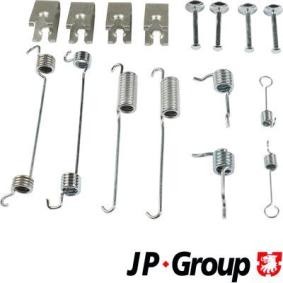 Compre Kit de accesorios de las zapatas de freno de JP GROUP online para Fiesta Mk4 Furgoneta (JV, JVS) a precios moderados