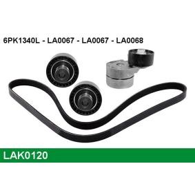 Achetez des Jeu de courroies trapézoïdales à nervures LUCAS LAK0120 à prix pour 83,29 €