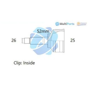 Comprar Juego de articulación, árbol de transmisión de ODM-MULTIPARTS 12-341962 a bajo precio de 126,41 €