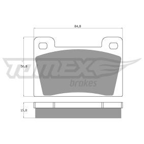 Köp Bromsbelägg av TOMEX brakes TX 10-26 till det låga priset 208,41 kr