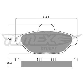 Köp Bromsbelägg från TOMEX brakes på nätet till Cinquecento Skåpbil / Hatchback (170) till schyssta priser