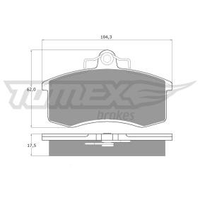 Comprar Juego de pastillas de freno de TOMEX brakes TX 10-36 a bajo precio de 18,54 €