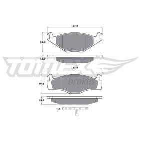 Köp Bromsbelägg av TOMEX brakes TX 10-53 till det låga priset 273,98 kr