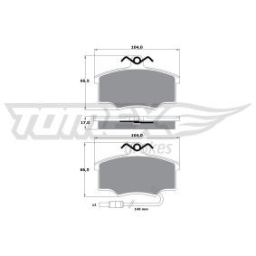Köp Bromsbelägg av TOMEX brakes TX 10-581 till det låga priset 162,65 kr