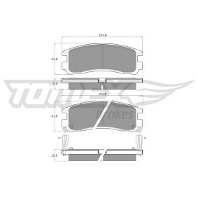 Köp Bromsbelägg av TOMEX brakes TX 11-00 till det låga priset 305,22 kr