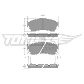 Köp Bromsbelägg av TOMEX brakes TX 11-08 till det låga priset 178,34 kr