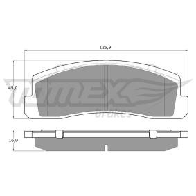Osta Jarrupalat, levyjarru TOMEX brakes:llä TX 12-16 edullisesti hintaan 24,01 €