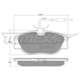 Köp Bromsbelägg av TOMEX brakes TX 12-442 till det låga priset 442,19 kr