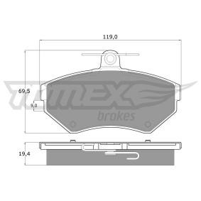 Köp Bromsbelägg av TOMEX brakes TX 13-12 till det låga priset 360,41 kr