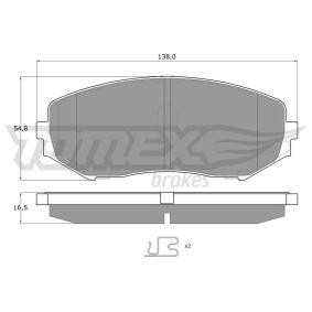 Köp Bromsbelägg av TOMEX brakes TX 14-92 till det låga priset 624,82 kr