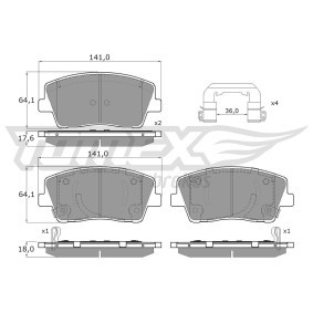 Acquista Kit pastiglie freni da TOMEX brakes TX 15-42 a buon mercato per soli 58,89 €