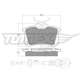 Köp Bromsbelägg av TOMEX brakes TX 16-15 till det låga priset 398,23 kr