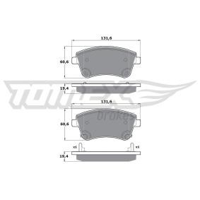 Köp Bromsbelägg av TOMEX brakes TX 16-53 till det låga priset 484,37 kr