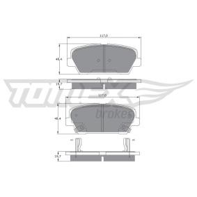 Köp Bromsbelägg av TOMEX brakes TX 17-45 till det låga priset 348,65 kr