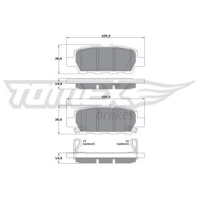Köp Bromsbelägg av TOMEX brakes TX 17-57 till det låga priset 352,57 kr