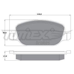 Comprar Juego de pastillas de freno de TOMEX brakes TX 17-70 a bajo precio de 33,92 €