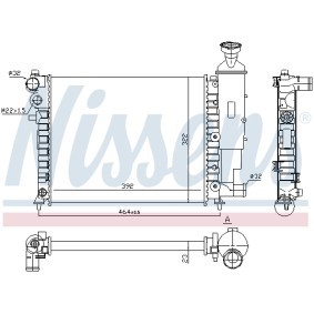 Achetez des Radiateur du moteur NISSENS 690963 à prix pour 62,80 €