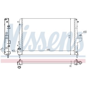 Achetez des Radiateur du moteur NISSENS 691274 à prix pour 133,96 €