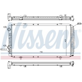 Achetez des Radiateur du moteur NISSENS 691287 à prix pour 125,51 €