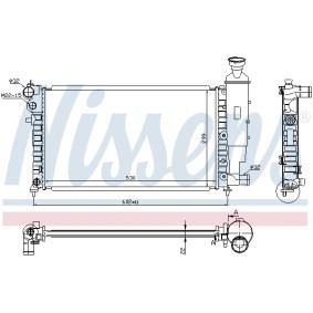 Achetez des Radiateur du moteur NISSENS 692494 à prix pour 96,66 €