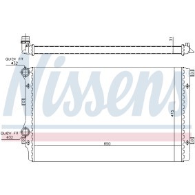 Achetez des Radiateur du moteur NISSENS 692812 à prix pour 104,22 €
