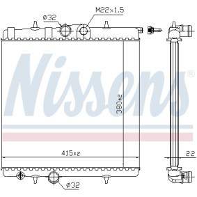 Achetez des Radiateur du moteur NISSENS 692962 à prix pour 71,29 €