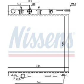 Achetez des Radiateur du moteur NISSENS 694543 à prix pour 79,82 €