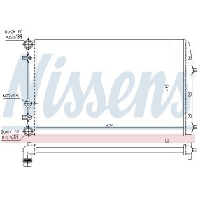 Achetez des Radiateur du moteur NISSENS 695245 à prix pour 61,87 €