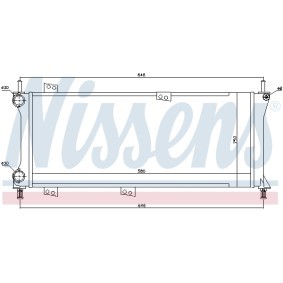 Achetez des Radiateur du moteur NISSENS 696330 à prix pour 78,25 €