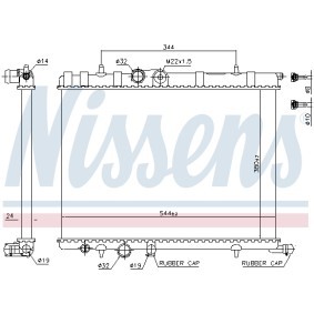 Achetez des Radiateur du moteur NISSENS 697731 à prix pour 73,73 €
