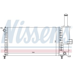 Achetez des Radiateur du moteur NISSENS 698486 à prix pour 82,95 €