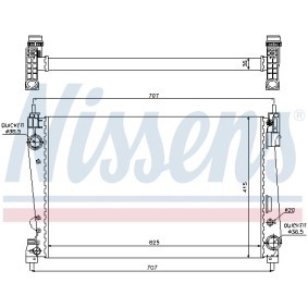 Acquista Radiatore motore da NISSENS 698512 a buon mercato per soli 127,86 €