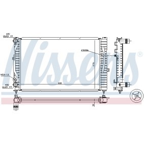 Achetez des Radiateur du moteur NISSENS 698526 à prix pour 132,27 €